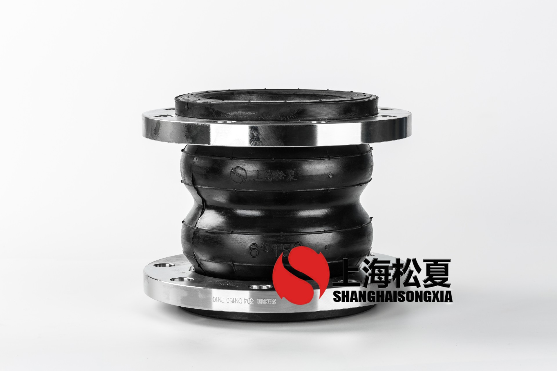 DN150雙球橡膠軟接頭,304不銹鋼法蘭耐酸堿軟接頭 DN150雙球橡膠軟接頭,304不銹鋼法蘭耐酸堿軟接頭